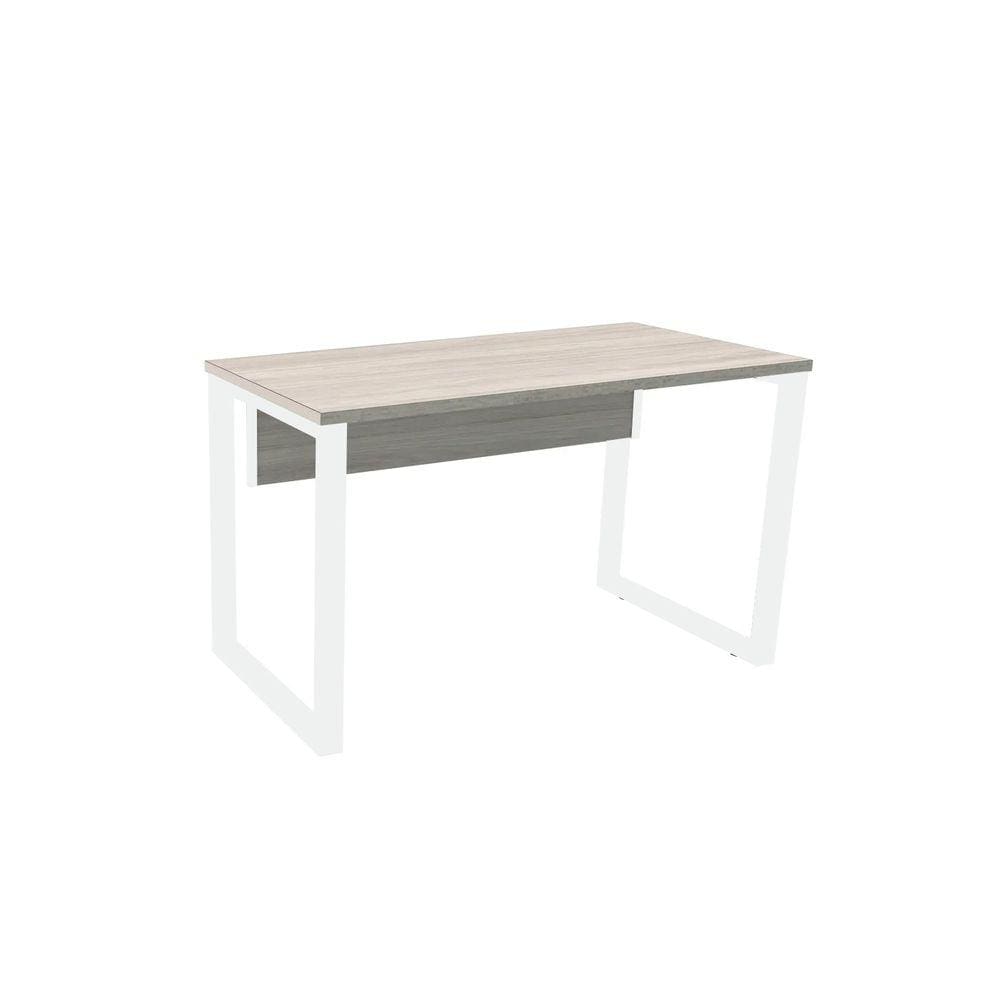 Mesa P/ Escritório 120X60 Pandin P25tub - Nogueira/Branco
