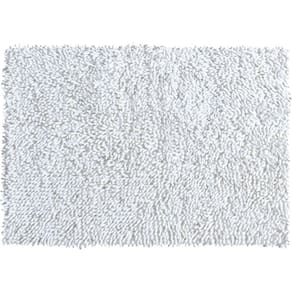 Tapete De Quarto Algodão Retangular Vizapi Cotton Fluff 100X150Cm Branco