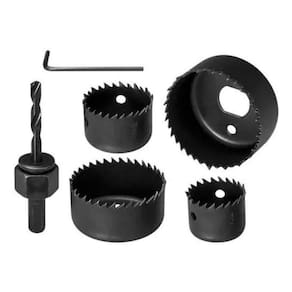 Kit 6 Serra Copo Ferramenta Para Madeira Gesso Pvc Plástico