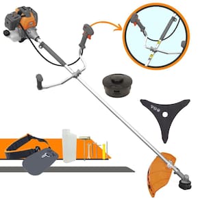 Roçadeira Robusta Á Gasolina Tekna RL430P Plus 2T 43cc 1,7HP Modelo Completo Com Lâmina 3 Pontas e Cabeçote Nylon