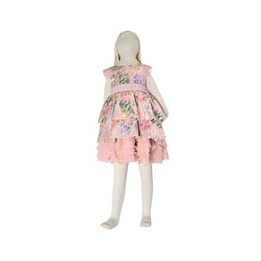 Vestido Festa Infantil Verão Petit Cherie Rosa Luxo