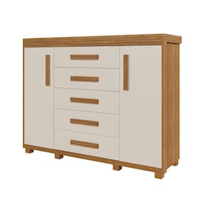 Cômoda Havana Loncie 2 Portas e 5 Gavetas 100% MDF