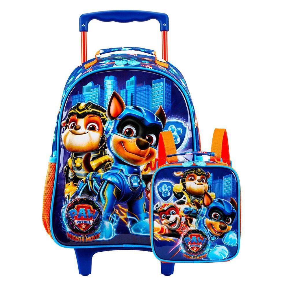 Kit Patrulha Canina Mochilete + Lancheira 42x30x15cm