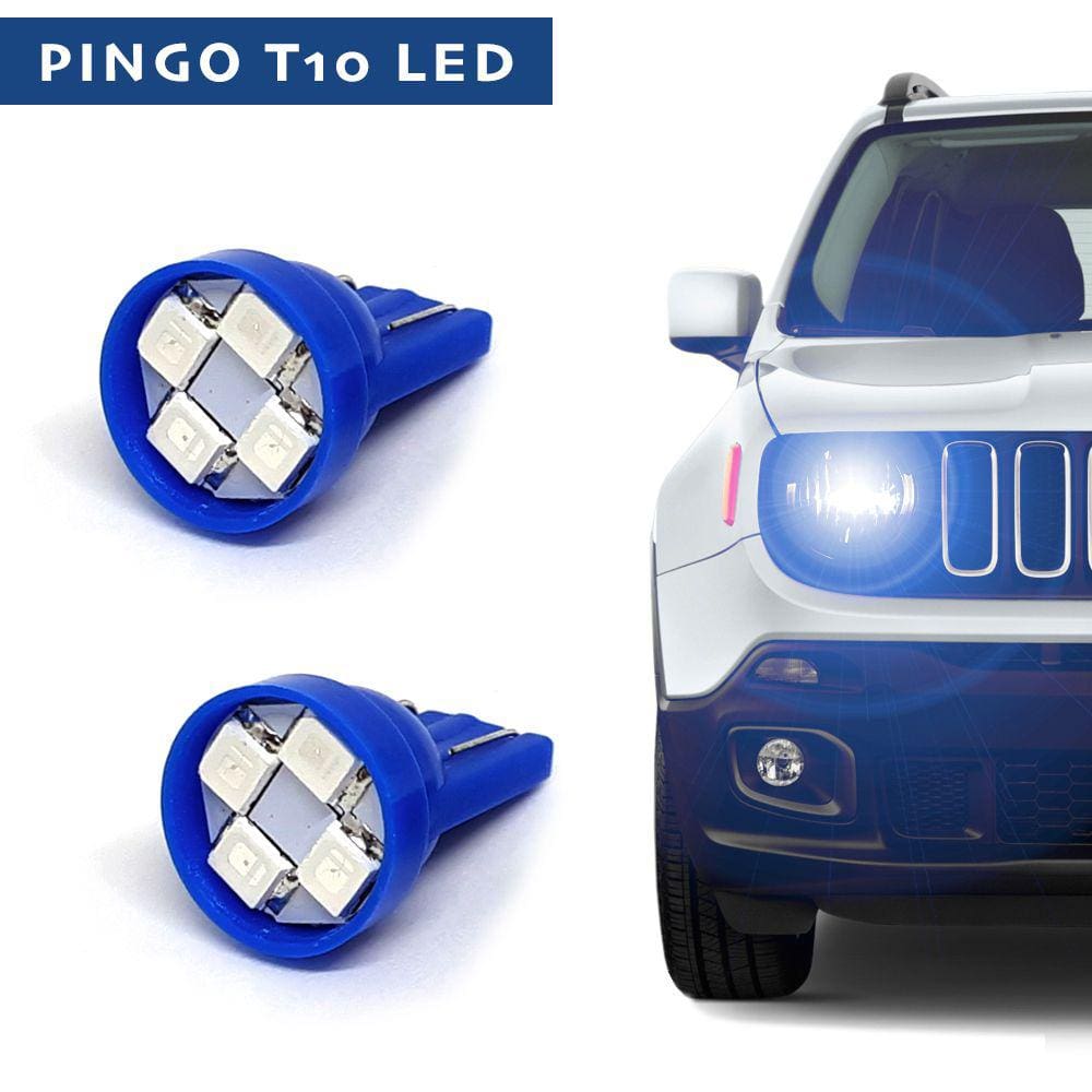Par Lâmpadas T10 Pingo Led Azul Lanterna Farolete Meia Luz Fiat Punto 2008 2009 2010 2011 2012 2013 2014