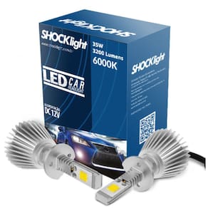 Lampada Led Head Light H1 Shocklight 3200 Lumens C/ Reator