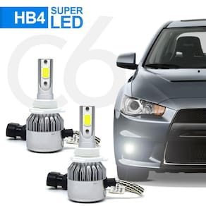 Par Lâmpadas HB4 Farol Baixo Toyota Corolla 2013 2014 2015 2016 2017 Super Led C6 6000k 7200 Lumens Branco Frio Efeito Xenon
