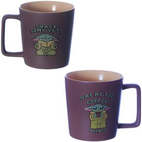 Caneca Baby Yoda Grogu Cerâmica 400ML Oficial Mandaloriano Star Wars