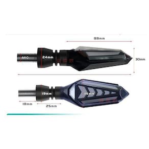 4 Seta Ultra Led Cb250 Twister Sequencial Titan Fan Start160