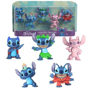 Conjunto Mini Bonecos Stitch e Angel Disney Linha Doorables