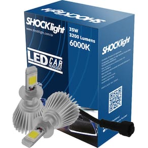 Lampada Led Head Light H3 Shocklight 3200 Lumens C/ Reator