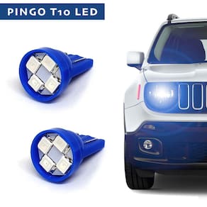 Par Lâmpadas T10 Pingo Led Azul Lanterna Farolete Meia Luz Chevrolet S10 2006 2007 2008 2009 2010