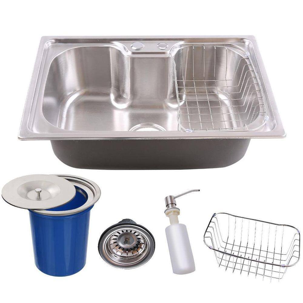 Cuba Gourmet Cozinha 60X42 Aço Inox 304 + Lixeira Embutir 8L