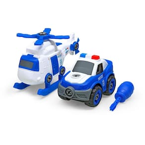 Kit Viatura + Helicóptero - 33 peças - Pakitoys