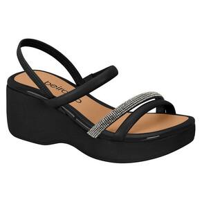 Sandalia Alta Feminina Beira Rio Tiras Brilho 8455.307