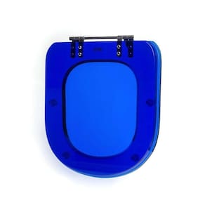 Assento Sanitário Poliéster para Louça Link/carrara/belle Époque deca Aço reb. Aparente Azul Translucido