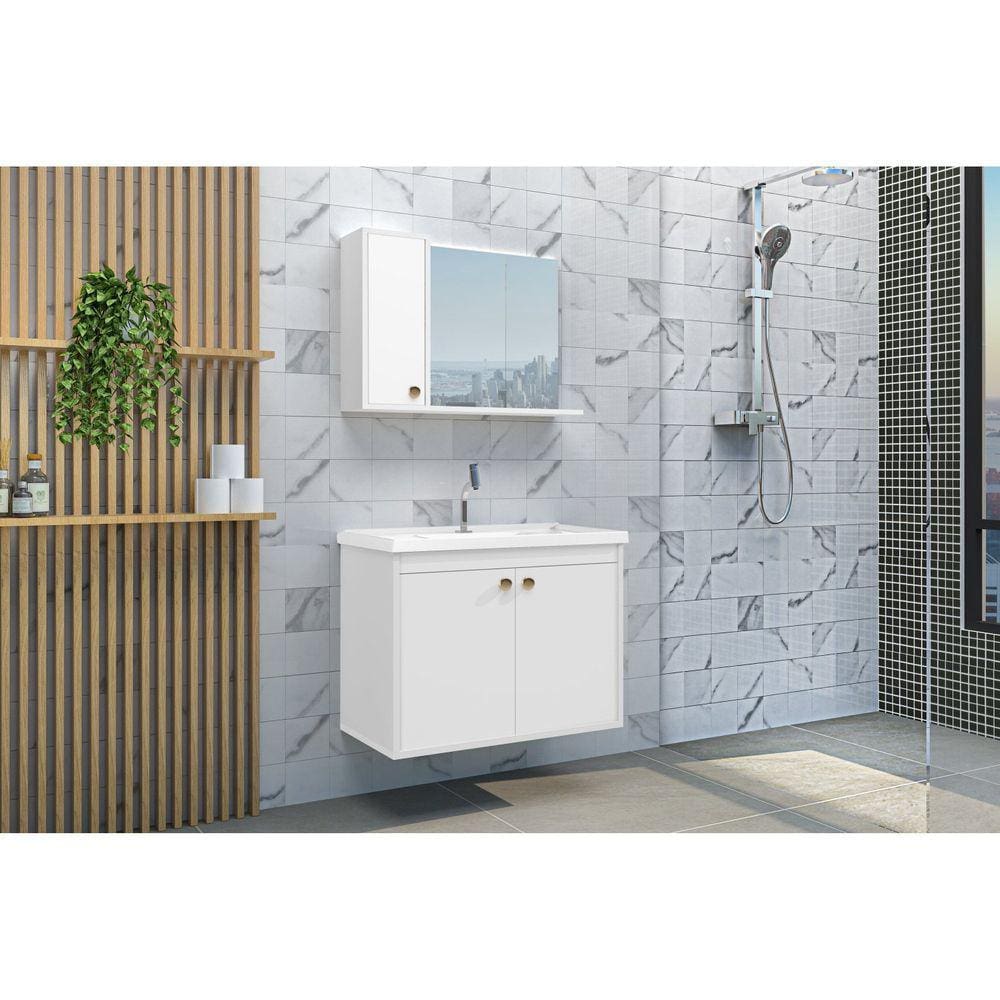 Conjunto para Banheiro Clean Branco