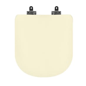 Assento Sanitário Poliéster para Louça Life/vogue Plus celite/deca Slow Close Cromado Creme
