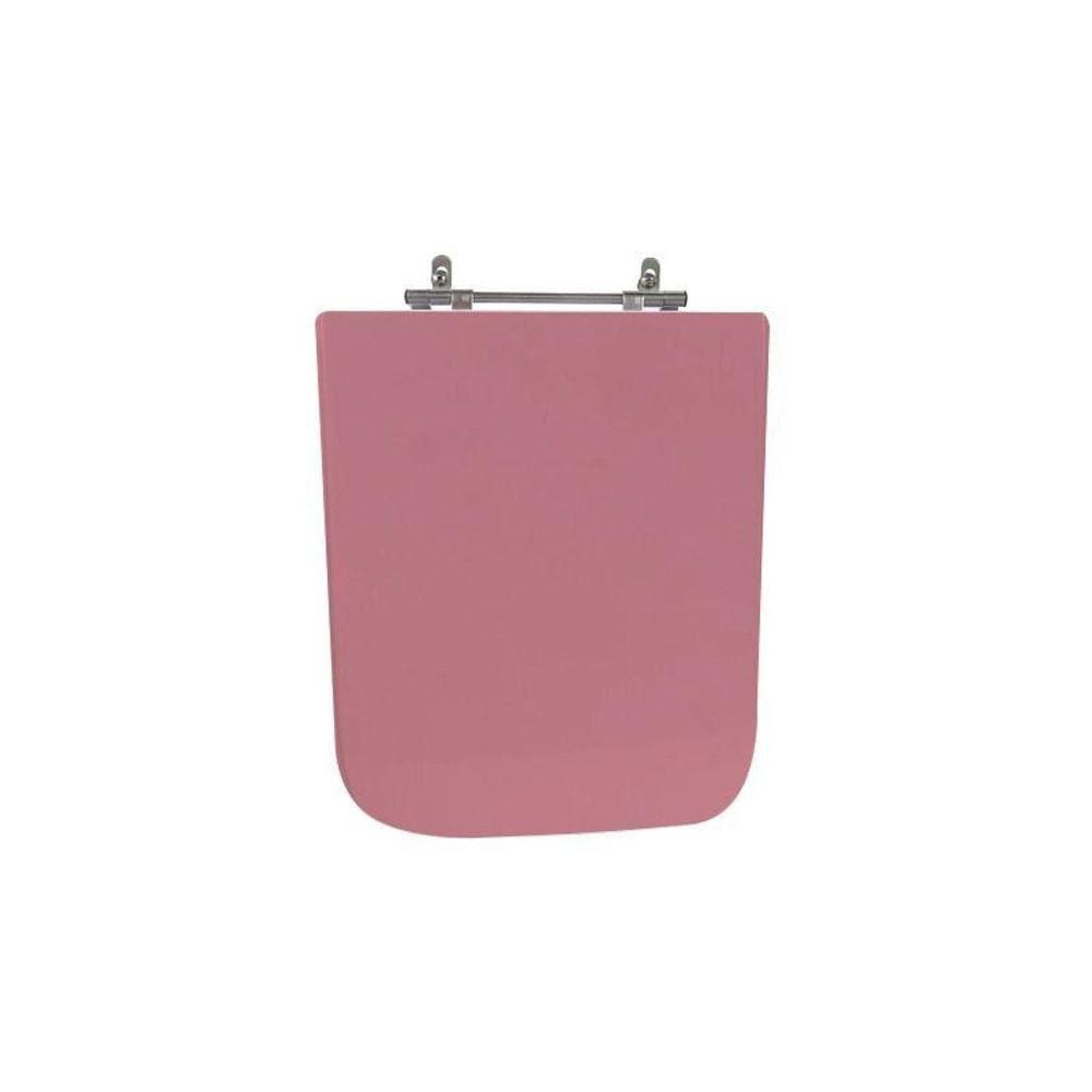 Assento Sanitário Poliéster para Louça Square incepa Aço Wild Wild Rose