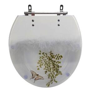 Assento Sanitário Poliéster para Louça Azálea/standard/carina/flamingo/fiore/sabará Aço Decorado `av Branco