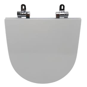Assento Sanitário Poliéster para Louça D-neo duravit Slow Close Cromado Branco
