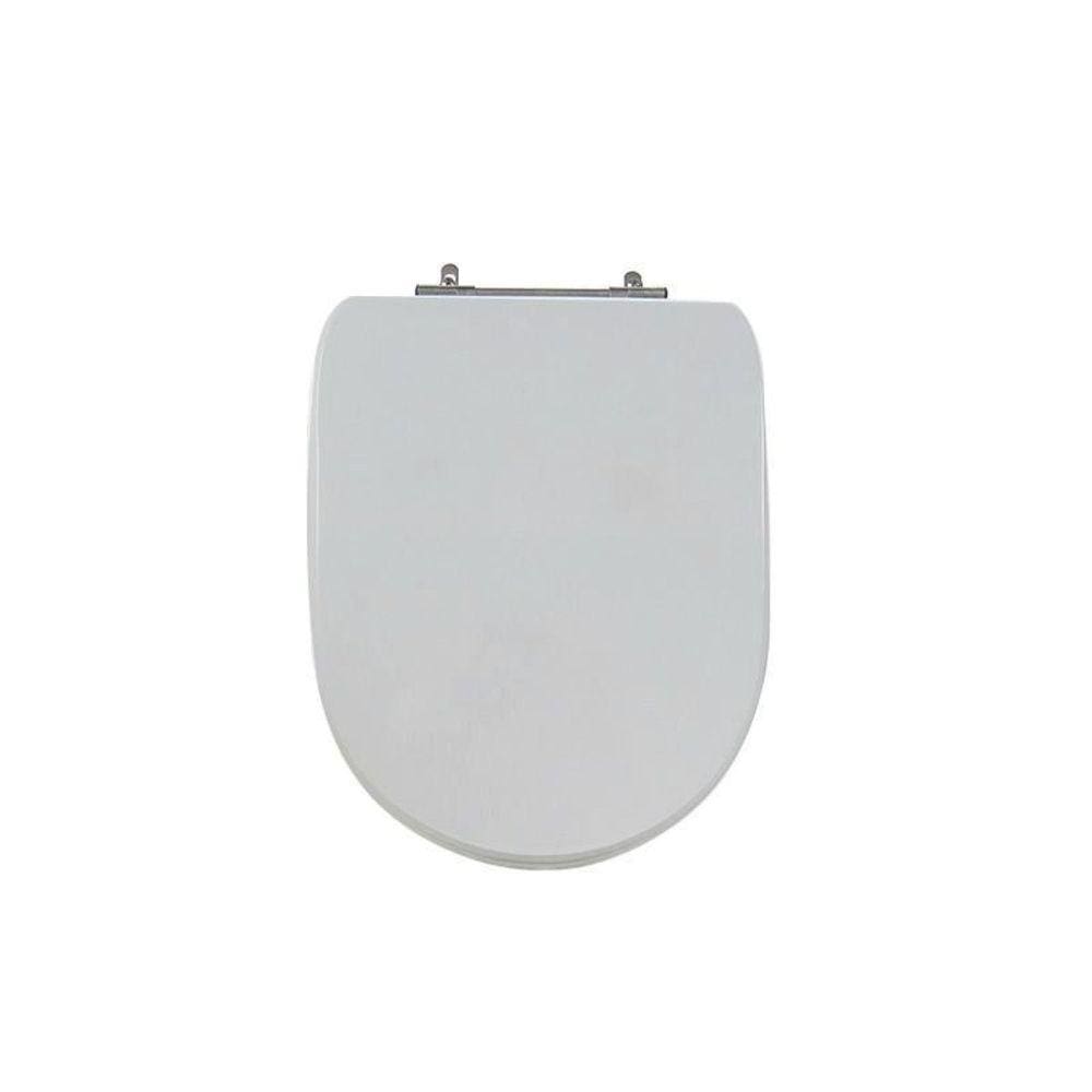 Assento Sanitário Poliéster para Louça Donna/sig Bergamin celite Aço Cinza Prata