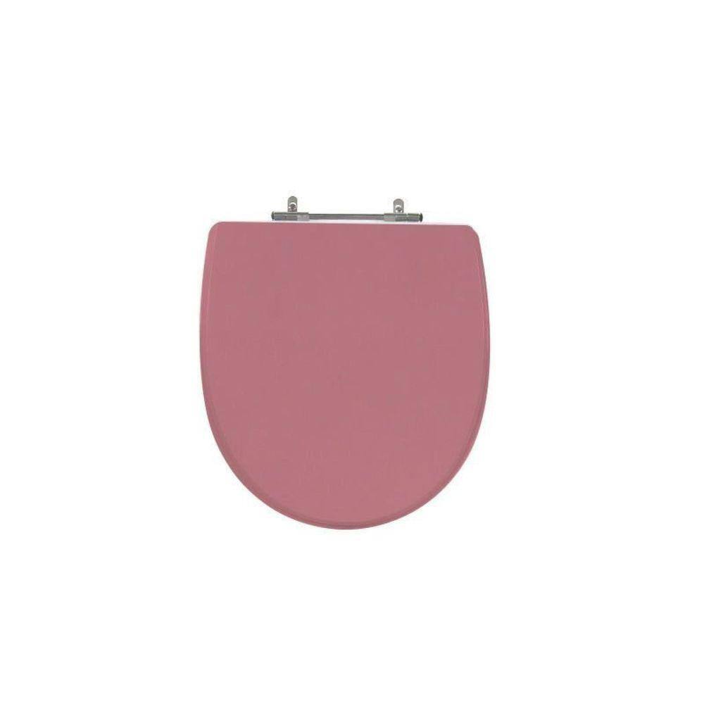 Assento Sanitário Poliéster para Louça Studio incepa Aço Wild Rose