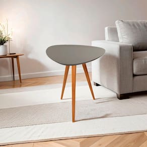 Mesa Lateral Pe Palito Orgânico Libano 50x60 Cinza