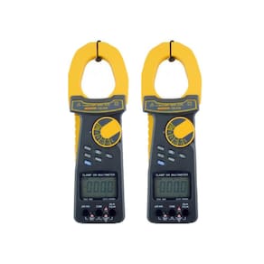 Kit 2 Alicate Volt Amperímetro Digital Tensão Corrente Rms Resistência Continuidade Diodo Va-318 Portátil Instrutherm