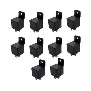 Kit 10 Rele Auxiliar Universal Reversor 12V 40A 5 Terminais