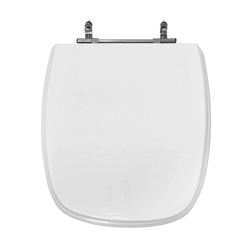 Assento Sanitário Poliéster para Louça Angra/avant/city/like logasa/incepa/celite Aço Branco