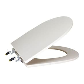 Assento Sanitário Poliéster para Louça Riviera/smart celite Super Luxo Cromado Bege Fosco