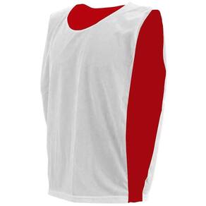 Kit com 20 Coletes Esportivos Dupla Face TRB Branco e Vermelho