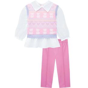 Conjunto Bata Coração e Ursinhos Kukiê 70484