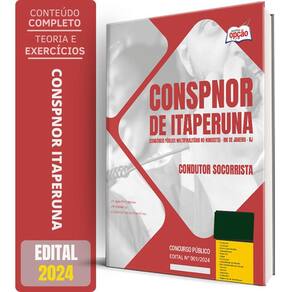 Apostila Conspnor De Itaperuna Rj 2024 - Condutor Socorrista