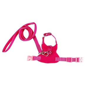 Coleira Peitoral Aerado Porquinho Índia Rosa PP