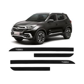 Friso Escrita Cromada Chery Tiggo 5 Preto Metálico
