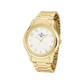 Relógio Champion Feminino Dourado Lançamento Com Strass +