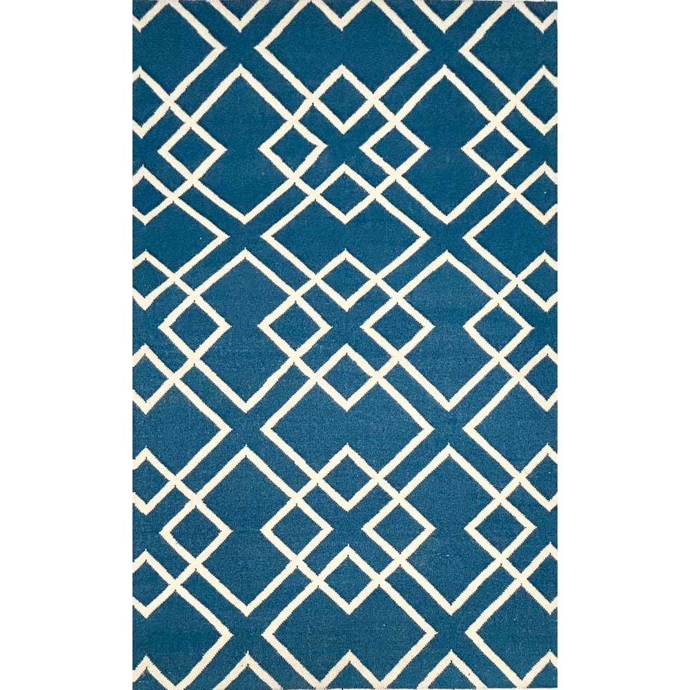 Tapete Kilim Two tone 153x244 blue