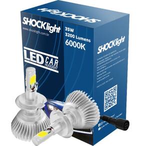 Lampada Led Head Light H7 Shocklight 3200 Lumens C/ Reator