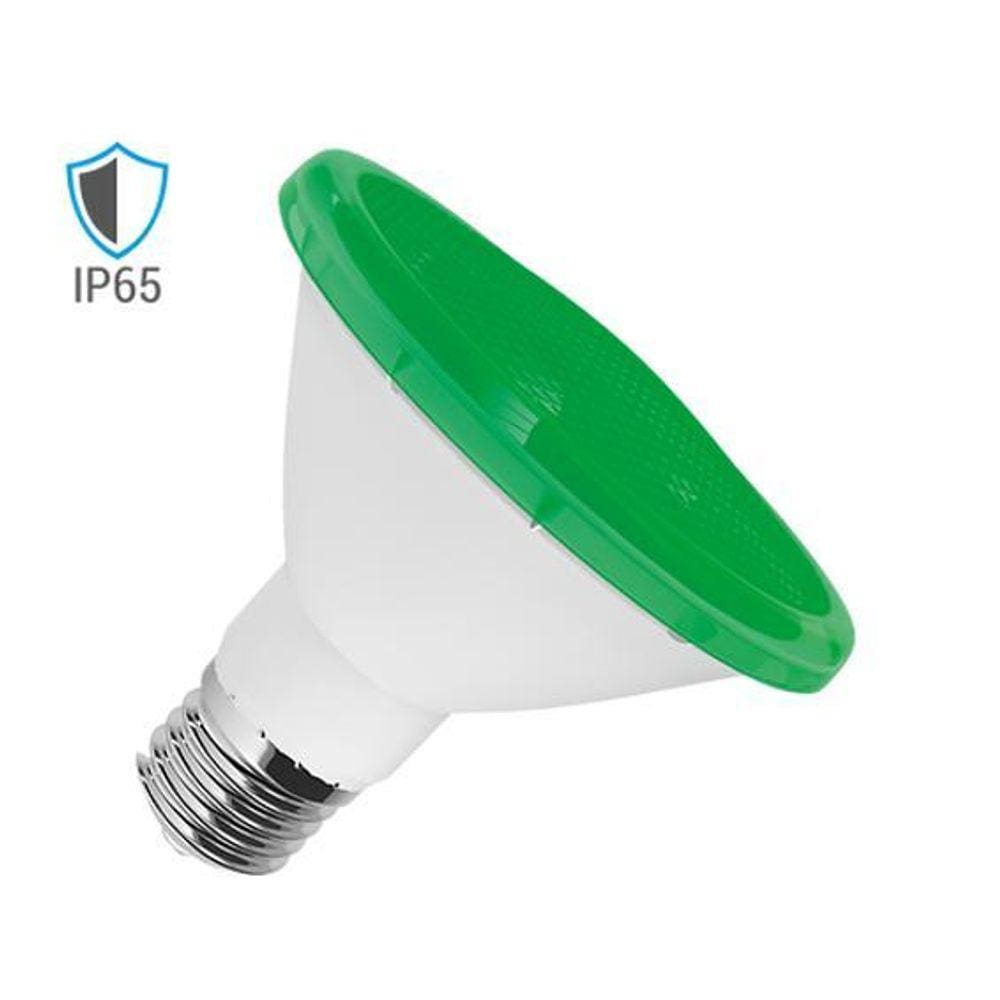 Lampada Par38 Led 15W Verde Green Bivolt Ip65 - Luminatti