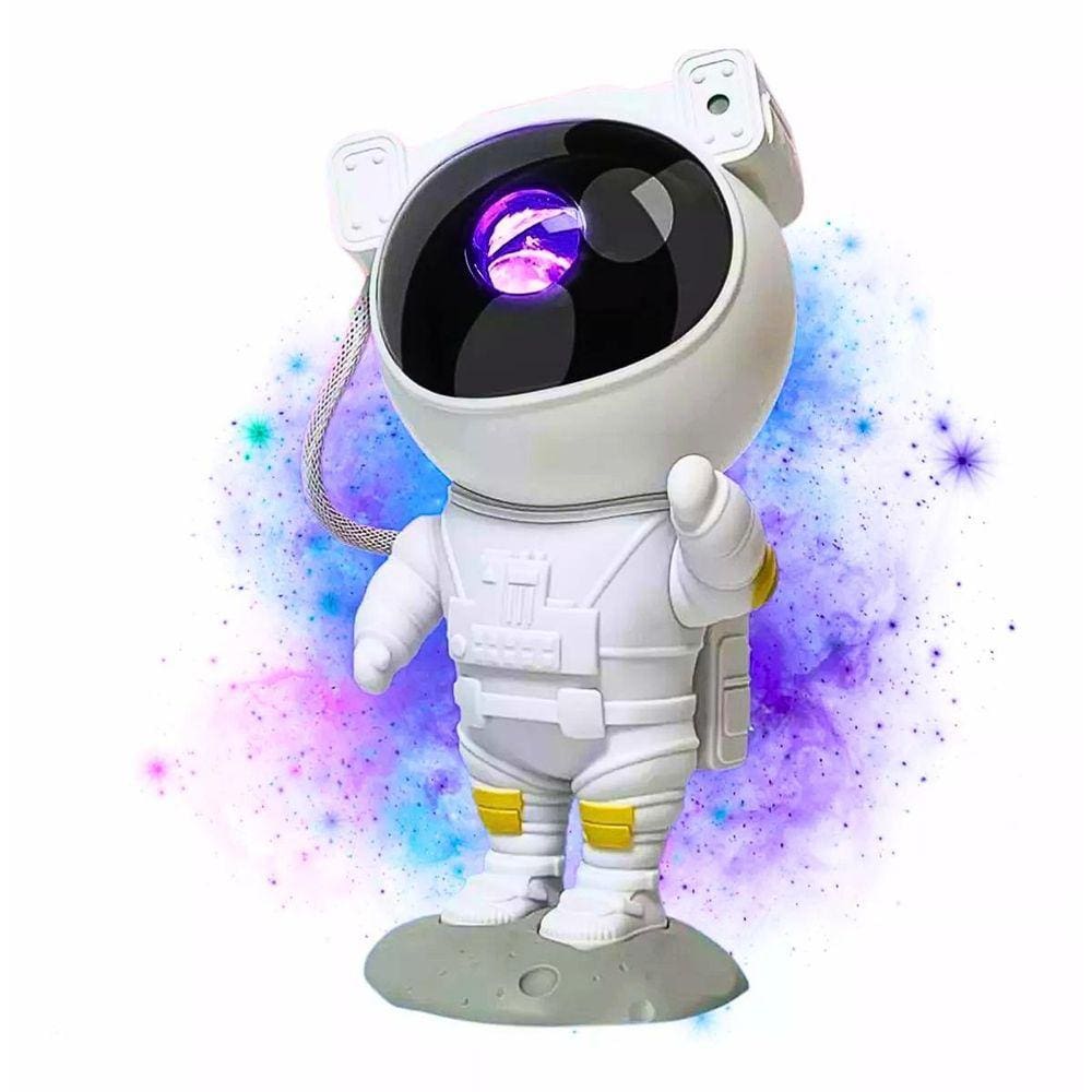 Luz Noturna De Projetor Estrelas Galaxia Nebulosa Astronauta