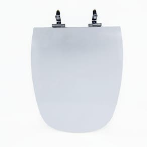 Assento Sanitário Poliéster para Louça Monte Carlo/venice deca/belize Super Luxo Cromado Branco