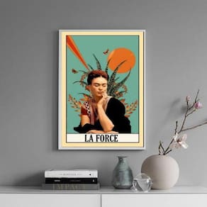 Quadro Carta Tarot La Force - Frida 45X34Cm