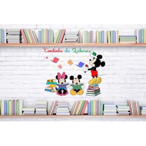 Adesivo De Parede Cantinho Da Leitura - Mickey