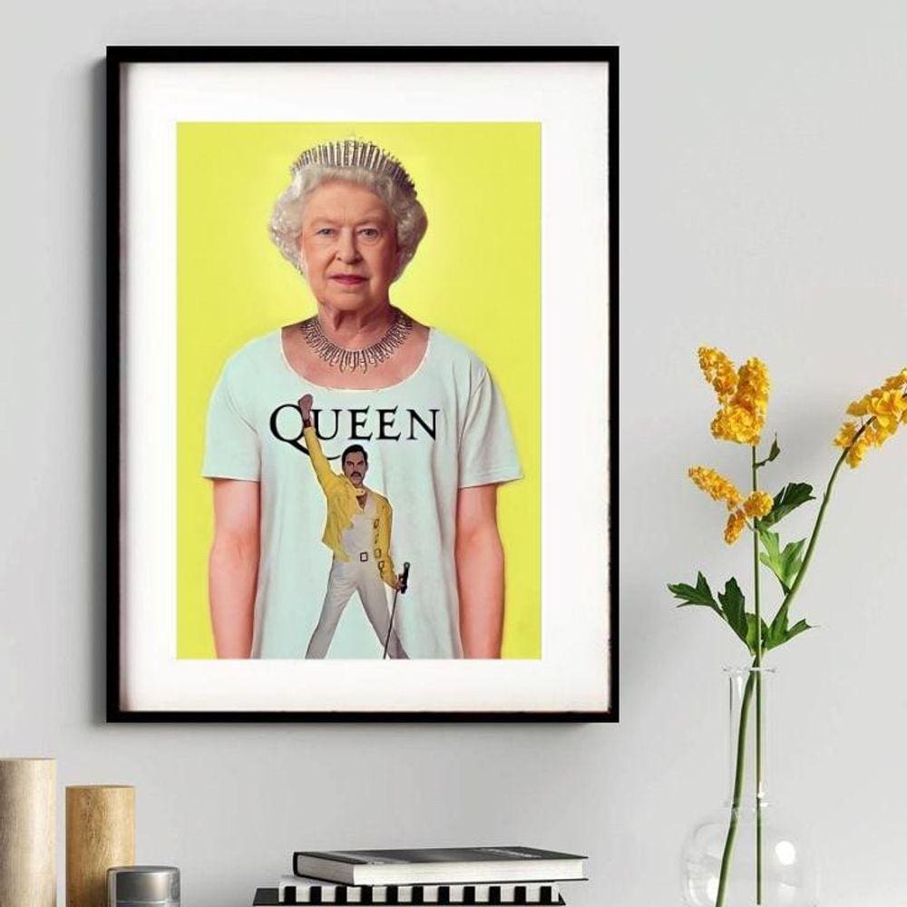 Quadro Decorativo Queen 60X48Cm