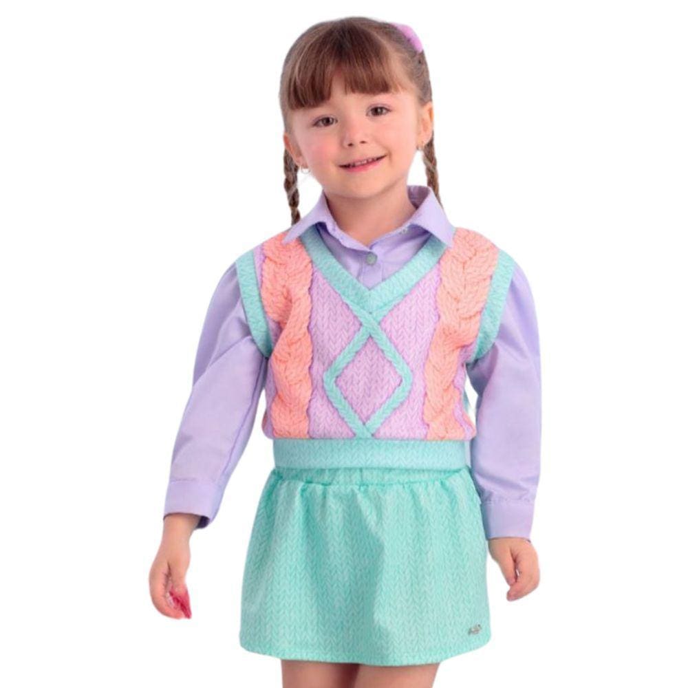 Conjunto Colegial Crochet Mon Sucre