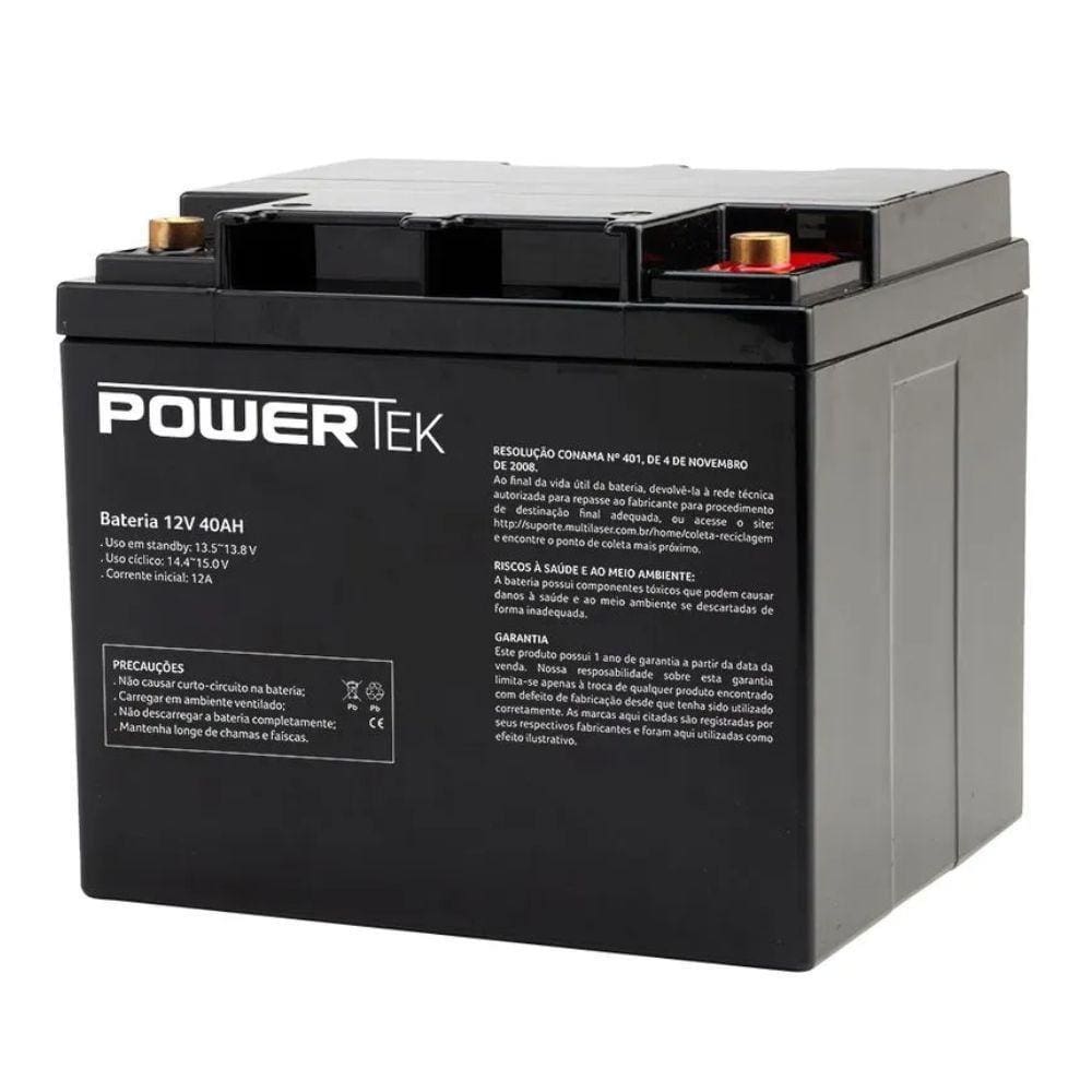Bateria Estacionaria Powertek 12V 40Ah - EN021