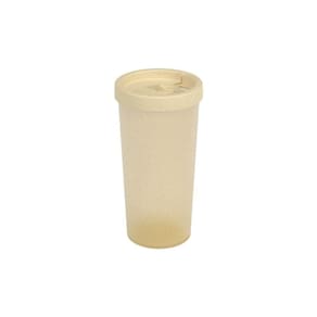 Copo com Tampa Plástico Coza Nutri 500ml Cor Creme Arroz