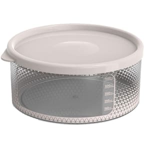 Pote Para Alimentos Transparente Redondo 700 Ml Com Tampa