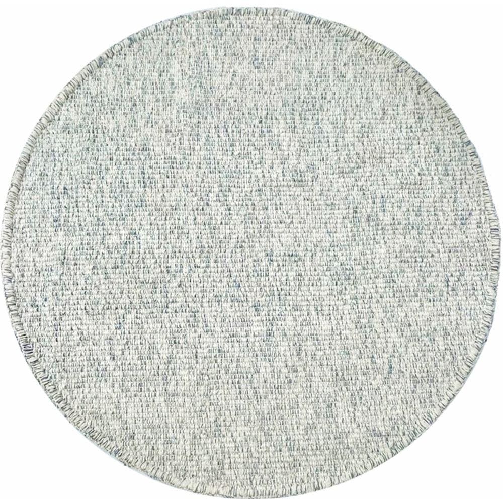 Tapete Tear 195 redondo azul  canelado